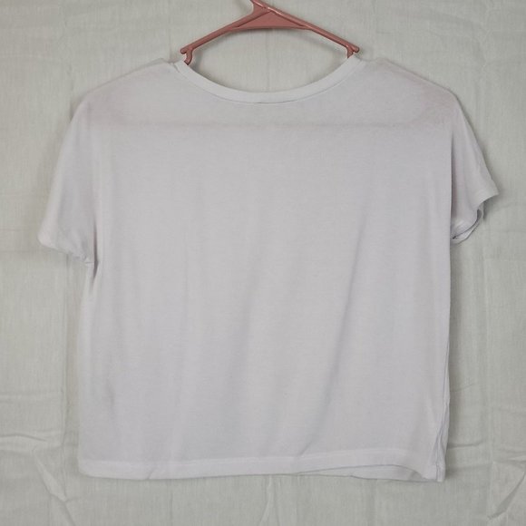 Zara Women's Size L Basic White Tee Shirt Classic Boxy Fit - Picture 1 of 5